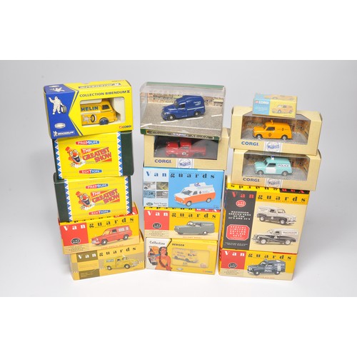 62 - A group of 15 x diecast model vehicles to include vans and commercial vehicles. Individual models co... 