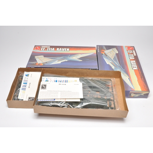 A duo of plastic model aircraft kits from AMT Ertl. EF111A Raven x 2 ...