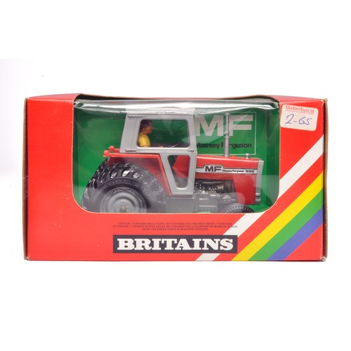 21 - Britains 1/32 Farm Toys comprising Massey Ferguson 595 Tractor. Contents generally excellent in orig... 