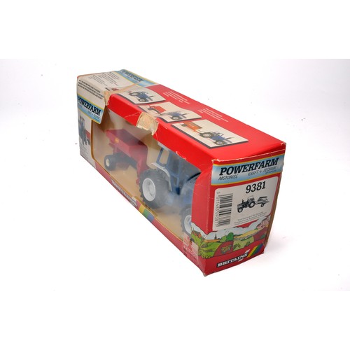24 - Britains 1/32 Farm Toys comprising No. 9381 POWERFARM Ford TW-35 Tractor and Vicon Spreader. Content... 