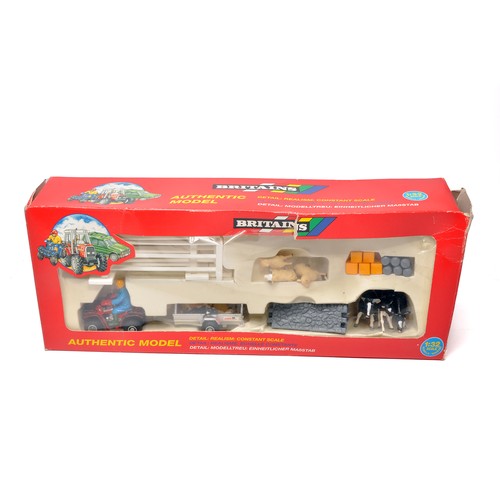 46 - Britains 1/32 Farm Toys comprising No. 9664 Honda ATV Gift Set. Contents excellent in original box. ... 