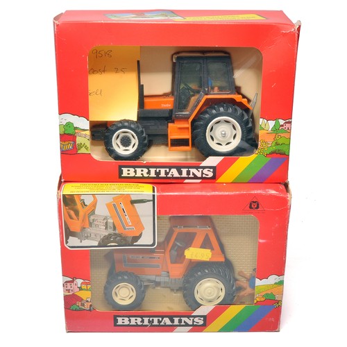 48 - Britains 1/32 Farm Toys comprising No. 9518 Renault Tractor (with sound) PLUS No. 9529 Fiat 90-90 Do... 