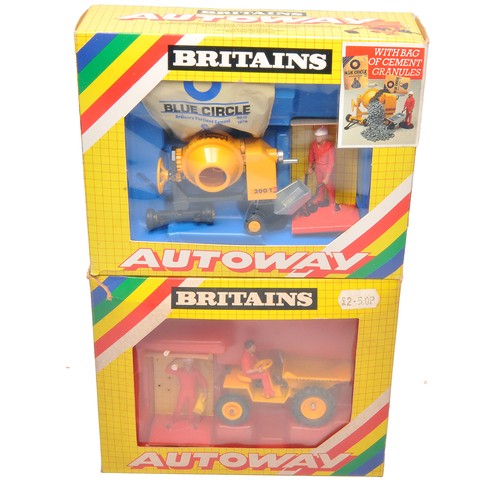 59 - Britains 1/32 Farm Toys AUTOWAY SERIES comprising No. 9843 Cement Mixer PLUS No. 9810 Tipping Dump T... 