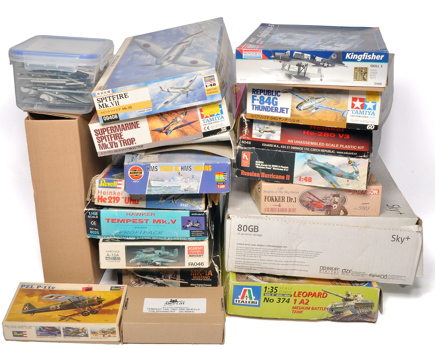 A quantity of Plastic Model Kit components and spare parts ideal for ...