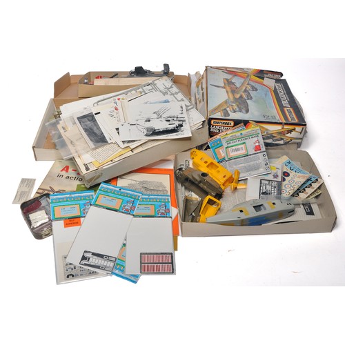 A quantity of Plastic Model Kit components and spare parts ideal for ...