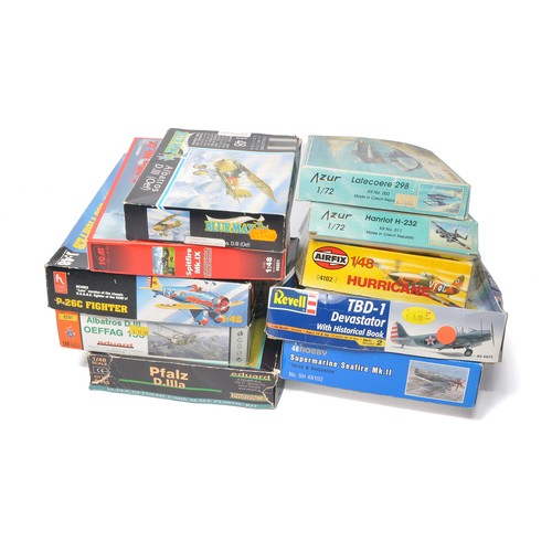 A collection of Plastic Model Kits to include Special Hobby Supermarine ...