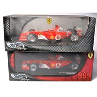Hot Wheels 1/18 diecast Formula One (F1) Model vehicles comprising
