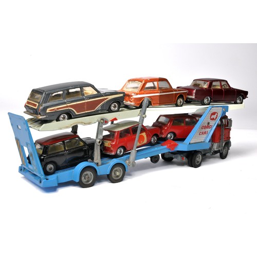 Corgi Gift Set No. 41 - Corgi Car Transporter and 6 Cars to