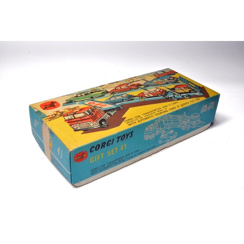Corgi Gift Set No. 41 - Corgi Car Transporter and 6 Cars to