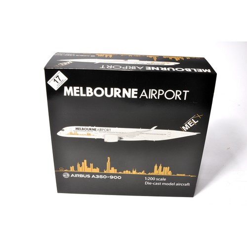 17 - Inflight Models or similar 1/200 diecasst model aircraft comprising, Melbourne Airport Airbus A350-9... 