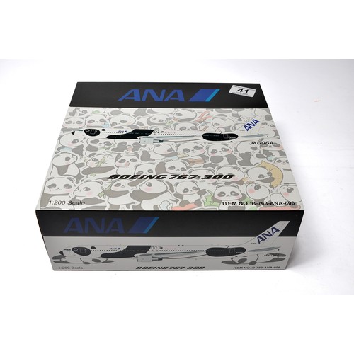 41 - Inflight Models or similar 1/200 diecasst model aircraft comprising, ANA Boeing 767-300 . Appear(s) ... 