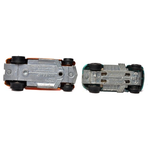 38 - A duo of Hot Wheels Redline Models comprising Ford Coupe and Custom Volkswagen. Very good and fair t... 