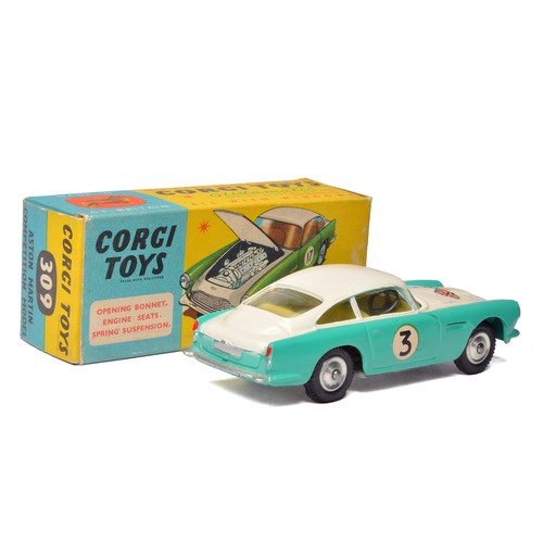 59 - Corgi No. 309 Aston Martin Competition Model. Generally excellent with little sign of wear. In very ... 