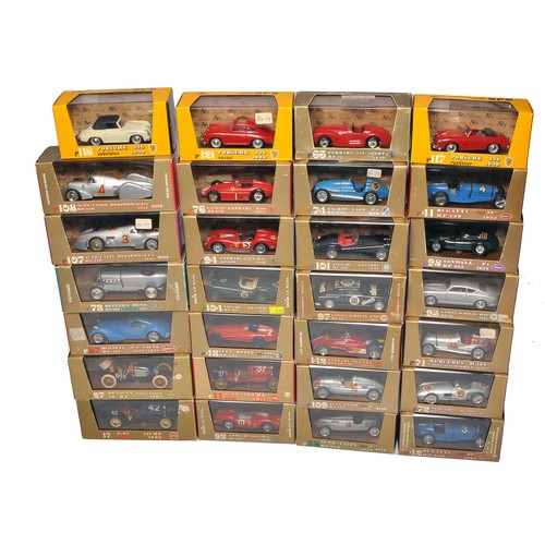 14 - A group of 28 x Brumm 1/43 diecast model vehicles. Including Ferrari and other makers, as shown. All... 