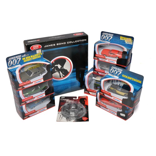 24 - A group of Corgi James Bond 007 diecast model vehicles, all excellent in original boxes.