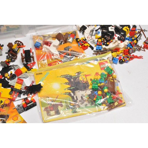 579 - A collection of loose LEGO parts, bricks, components PLUS Mini-Figures (and accessories) including s... 