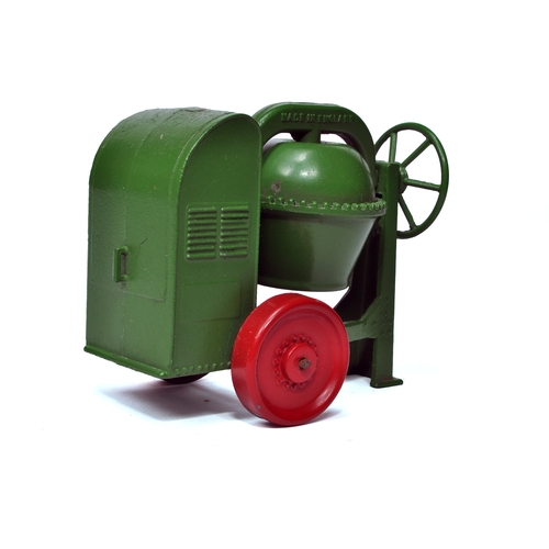 183 - A Lesney Large Scale diecast cement mixer, marked Made in England, in green with red wheels. Complet... 