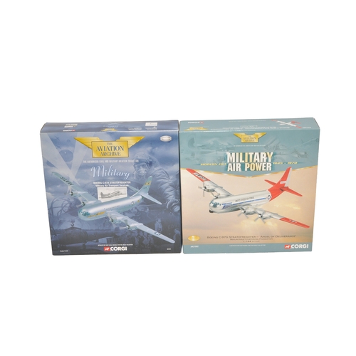 276 - A pair of Corgi Aviation Archive 1/144 diecast model aircraft, both Boeing C-97 Stratofreighter subj... 