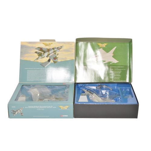 278 - A pair of Corgi Aviation Archive 1/72 diecast model aircraft, comprising a Hawker Siddeley Buccaneer... 
