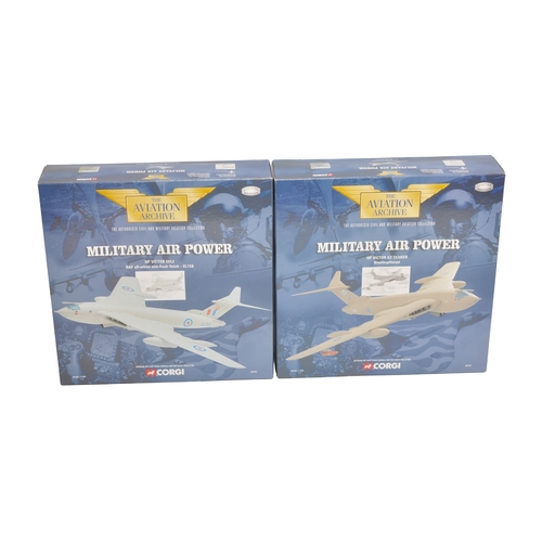 282 - A pair of Corgi Aviation Archive Military Air Power 1/144 diecast aircraft models, comprising an HP ... 