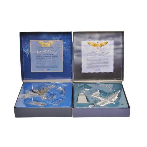 307 - A pair of Corgi 1/144 diecast Avro Lancaster models, comprising Aviation Archive Operation Chastise ... 