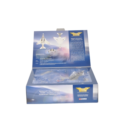 323 - A Corgi Aviation Archive 1/72 diecast model of a McDonnell F-4N Phantom II, U.S. Navy VF-111 'Sundow... 