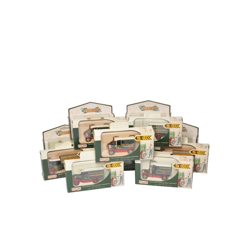 353 - A group of Lledo Days Gone diecast model vans in Eddie Stobart Ltd livery. All excellent. Boxed, as ... 