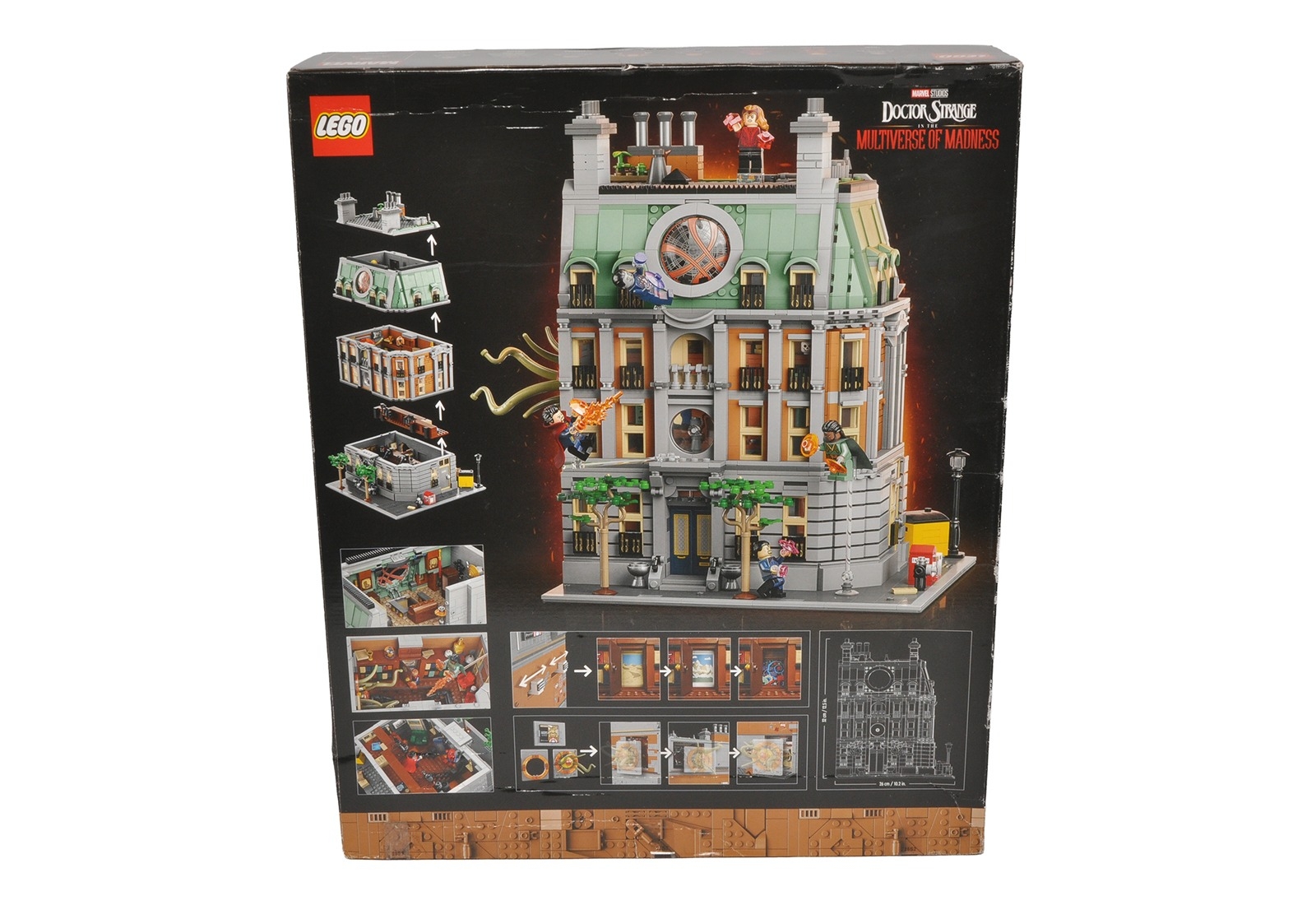 A LEGO Marvel Doctor Strange in the Multiverse of Madness set, complete ...