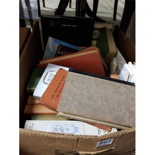 207 - BOX OF OLD BOOKS