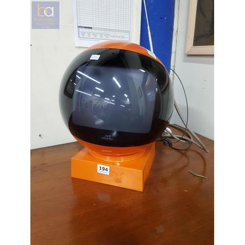 194 - RETRO JVC TV/VIDEO SPHERE