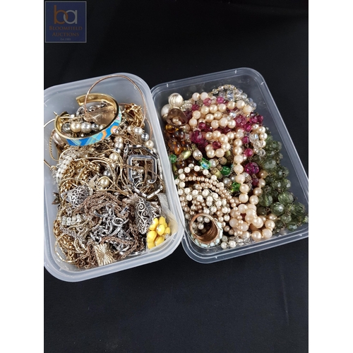 362 - 2 BOXES OF COSTUME JEWELLERY