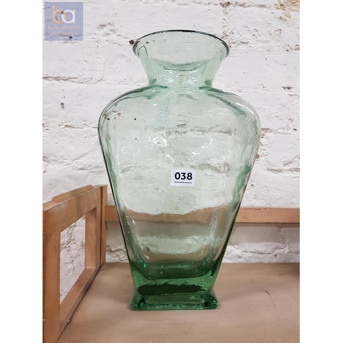 38 - GLASS VASE