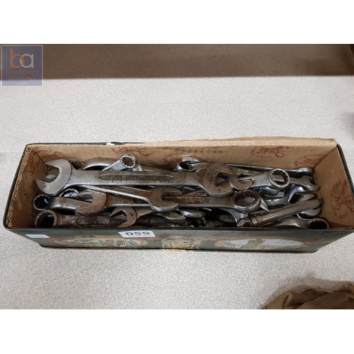 59 - TIN OF OLD SPANNERS