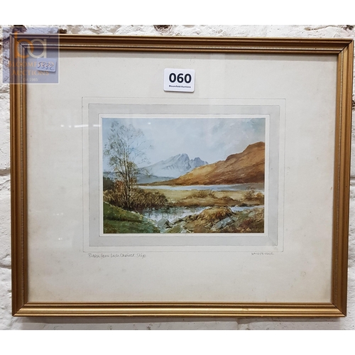 60 - DAISY BUDGE WATERCOLOUR, LOCH CORIUSK SKYE