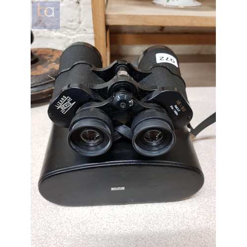 72 - LIZARS BINOCULARS AND CASE