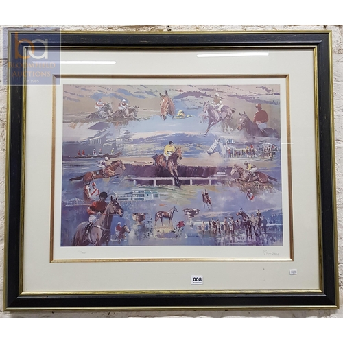 8 - HORSE RACING PRINT