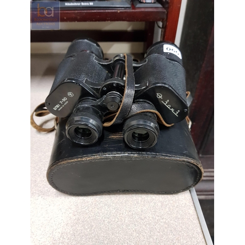 90 - VINTAGE BINOCULARS AND CASE