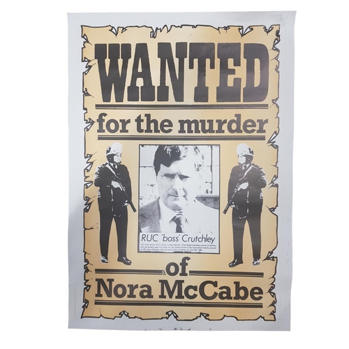 104 - REPUBLICAN POSTER - WANTED FOR THE MURDER OF NORMA MCCABE