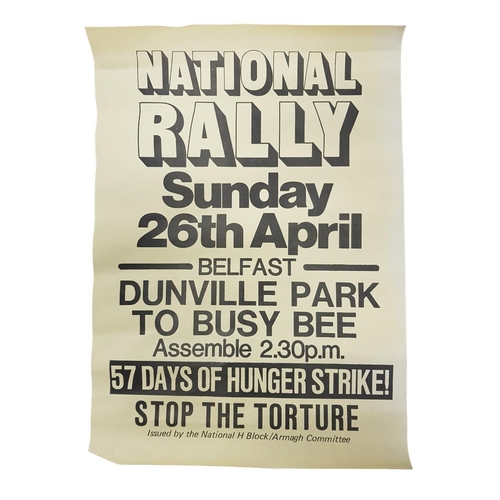 114 - REPUBLICAN POSTER - 57 DAYS OF HUNGER STRIKE RALLEY