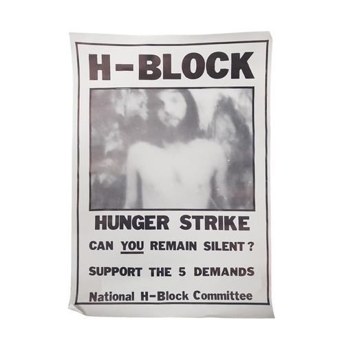 122 - REPUBLICAN POSTER - H BLOCK - SUPPORT THE 5 DEMANDS