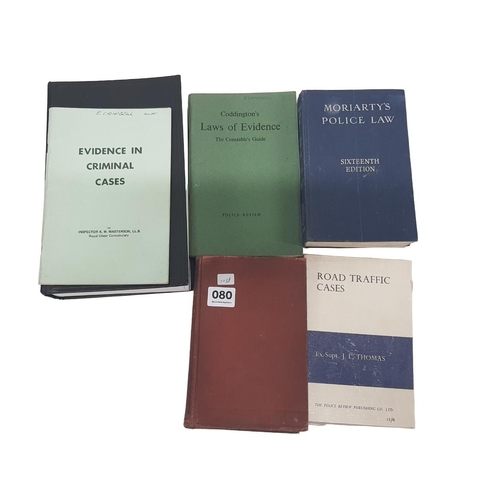 80 - QUANTITY OF ROYAL ULSTER CONSTABULARY AND OTHER BOOKS