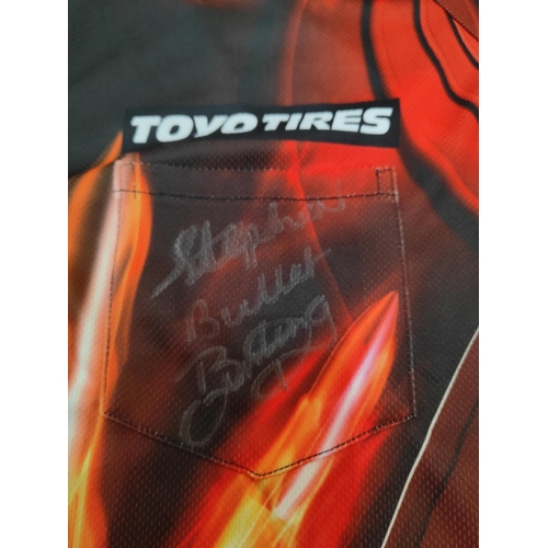 16 - SIGNED DARTS SHIRT STEPHEN 'THE BULLET' BUNTING