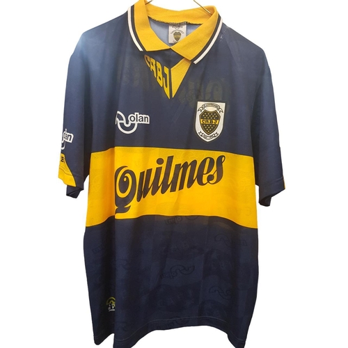 209 - MARADONA SIGNED BOCA JUNIORS SHIRT WITH CERTIFICATE OF AUTHENTICITY