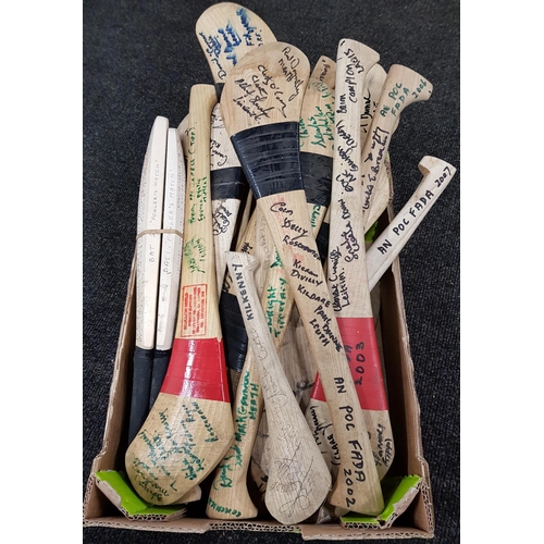 284 - QUANTITY OF SIGNED HURLEY STICKS FROM THE POC FADA ANNUAL EVENT