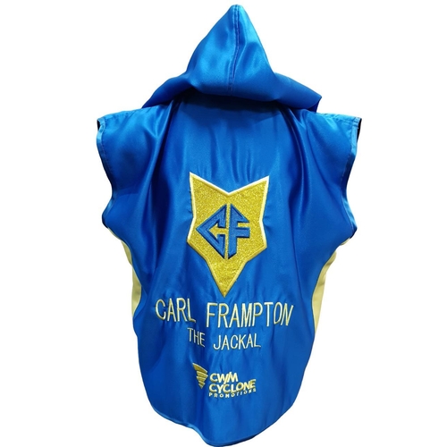 30 - CARL FRAMPTON RING WALK WORN JACKET FROM THE FIGHT WITH CHRIS AVALOS IN THE ODYSSEY BELFAST 2015