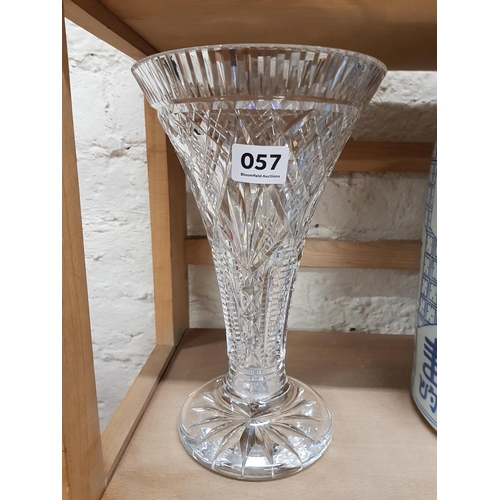 57 - LARGE WATERFORD CRYSTAL VASE