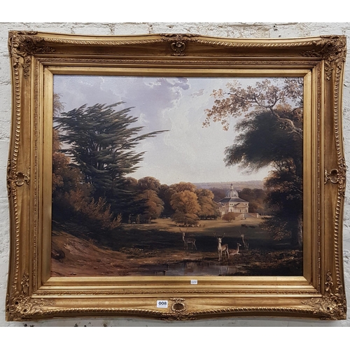 8 - LARGE GILT FRAMED PRINT