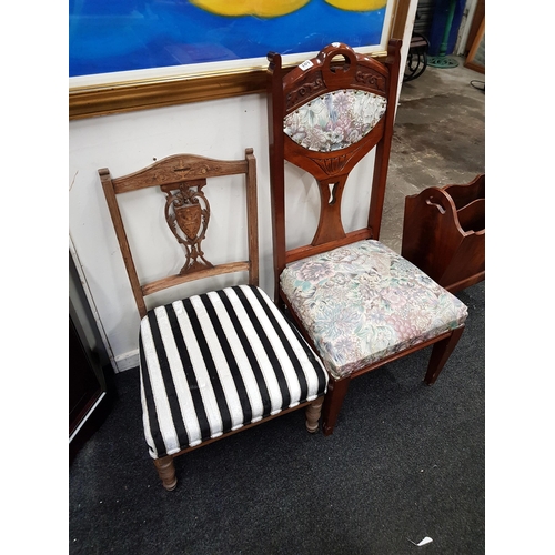 101 - 2 ANTIQUE CHAIRS