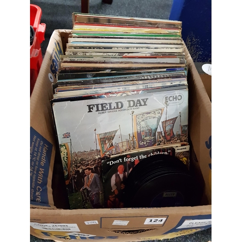 124 - BOX OF LPs