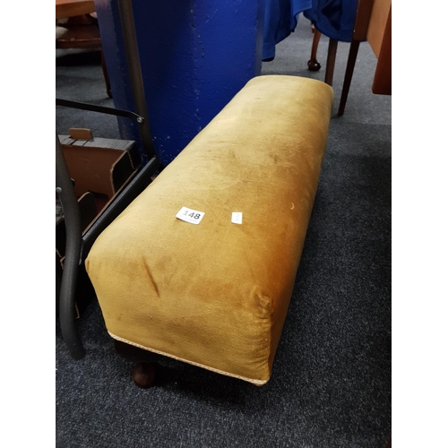 148 - DOUBLE VINTAGE FOOT STOOL